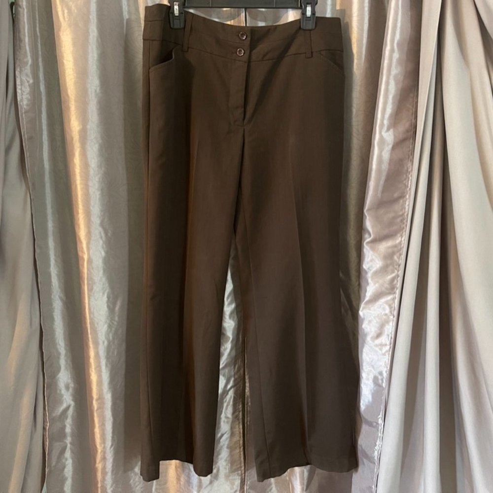 Size 12 Studio 1940 Brown Dress Pants
